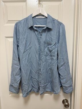 Calvin Klein Jeans Washed Blue Denim Shirt